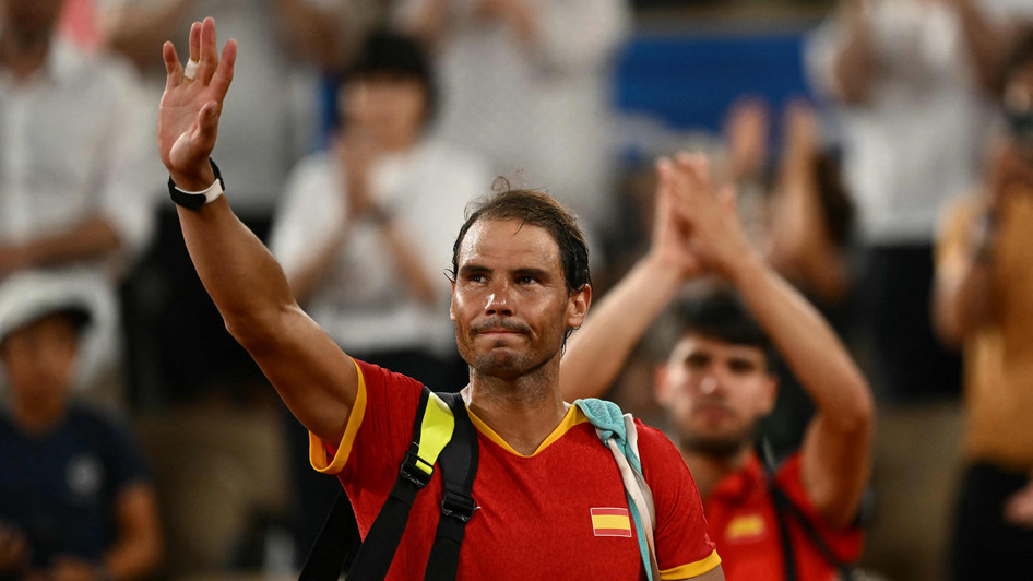 Rafael Nadal verabschiedet sich von Olympia und vielleicht auch von Roland Garros. Foto: AFP